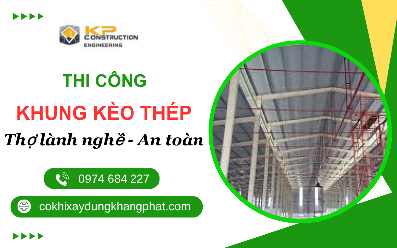 thi công khung kèo thép